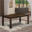 Pemberly Row Rectangular Wood Dining Table in Jacobean Brown