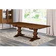 Pemberly Row Contemporary Rectangular Wood Dining Table in Walnut