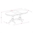 Pemberly Row Wood Butterfly Leaf Dining Table in Black/Cherry