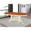 Pemberly Row Wood Butterfly Leaf Dining Table in Cream/Cherry