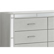 Pemberly Row Contemporary  6 Drawer Dresser Silver Champagne
