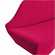 Pemberly Row Contemporary Handmade Hot Pink Finish Velvet Settee