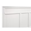 Pemberly Row Contemporary Solid Wood Queen Bed in White Finish