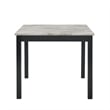 Pemberly Row 5-Piece Faux Marble & Wood Counter Set in Black
