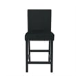 Pemberly Row 5-Piece Faux Marble & Wood Counter Set in Black