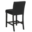 Pemberly Row 5-Piece Faux Marble & Wood Counter Set in Black