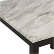 Pemberly Row Contemporary 5-Piece Faux Marble & Wood Counter Set in Gray