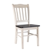 Pemberly Row Dining Chairs - Set of 2 in European Black Ash/Antique White