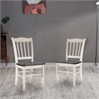Pemberly Row Dining Chairs - Set of 2 in European Black Ash/Antique White