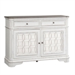 Pemberly Row Wood French & English Dovetail Construction Buffet in White