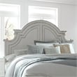 Pemberly Row Contemporary Wood King Panel Headboard in White