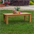 Pemberly Row 5Pc Set Teak Outdoor Sofa 2 Tables 2 Chairs & Cushions in Natural