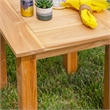 Pemberly Row 5Pc Set Teak Outdoor Sofa 2 Tables 2 Chairs & Cushions in Natural