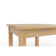 Pemberly Row Contemporary Square Premium Teak Outdoor Side Table