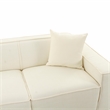 Pemberly Row Cream Linen Upholstered Sectional - Left Arm Facing