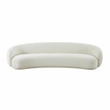 Pemberly Row Transitional Accent Cream Velvet Upholstered120