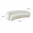 Pemberly Row Transitional Accent Cream Velvet Upholstered120