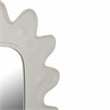 Pemberly Row Handmade Transitional Accent Metal Wall Mirror in White