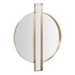 Pemberly Row Handmade Transitional Accent Gold Round Wall Mirror