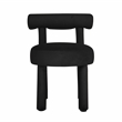 Pemberly Row Handmade Transitional Accent Black Velvet Dining Chair