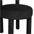 Pemberly Row Handmade Transitional Accent Black Velvet Dining Chair