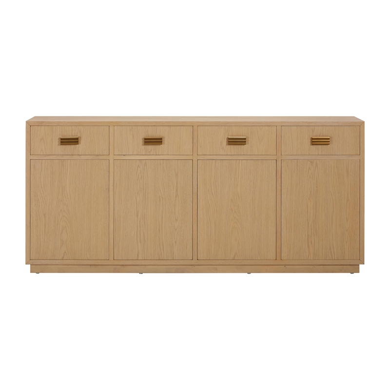 Pemberly Row Handmade Contemporary Accent Natural Oak Buffet