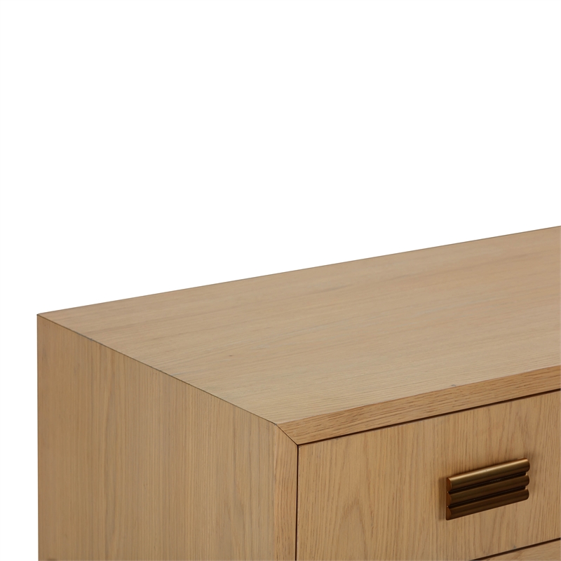 Pemberly Row Handmade Contemporary Accent Natural Oak Buffet