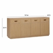 Pemberly Row Handmade Contemporary Accent Natural Oak Buffet