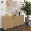 Pemberly Row Handmade Contemporary Accent Natural Oak Buffet