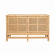 Pemberly Row Handmade Coastal Accent Natural Woven Rattan Buffet