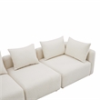 Pemberly Row Handmade Contemporary Accent Cream Finish Boucle Sofa