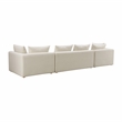 Pemberly Row Handmade Contemporary Accent Cream Linen 145