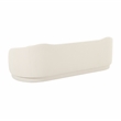Pemberly Row Upholstered Velvet Sofa with Enveloping Arms in Cream