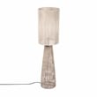 Pemberly Row Handmade Coastal Accent Cream Natural Jute Floor Lamp