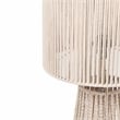 Pemberly Row Handmade Coastal Accent Cream Natural Jute Floor Lamp