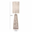 Pemberly Row Handmade Coastal Accent Cream Natural Jute Floor Lamp