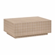 Pemberly Row Contemporary Taupe Tile Indoor / Outdoor Coffee Table