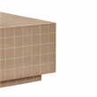 Pemberly Row Contemporary Taupe Tile Indoor / Outdoor Coffee Table