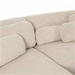 Pemberly Row Handmade Mid-Century Cream Boucle Sectional - LAF