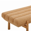 Pemberly Row Contemporary Sunflower Yellow Heavy Linen Bench