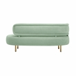 Pemberly Row Handmade Contemporary Accent Mint Green Velvet Sofa