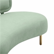 Pemberly Row Handmade Contemporary Accent Mint Green Velvet Sofa