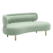 Pemberly Row Handmade Contemporary Accent Mint Green Velvet Sofa
