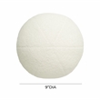 Pemberly Row Contemporary Accent Cream Vegan Shearling 9