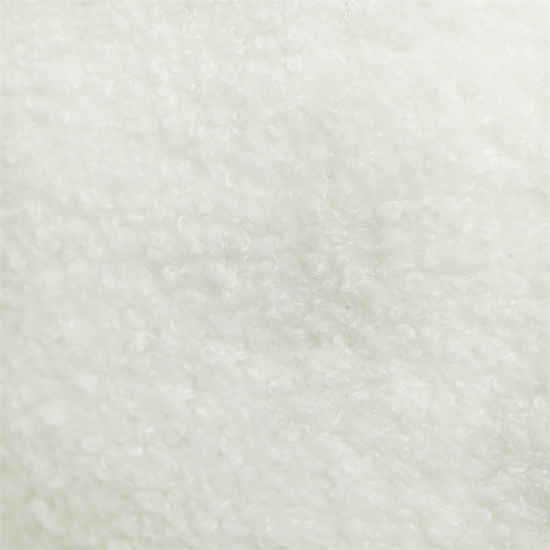 Pemberly Row Contemporary Accent Cream Vegan Shearling 14