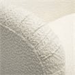 Pemberly Row Transitional Accent Cream Finish Boucle Lounge Chair