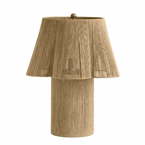 Pemberly Row Handmade Transitional Accent Natural Jute Table Lamp