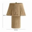 Pemberly Row Handmade Transitional Accent Natural Jute Table Lamp