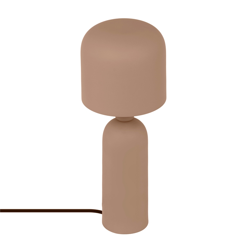 Pemberly Row Contemporary Accent Terracotta Metal Table Lamp