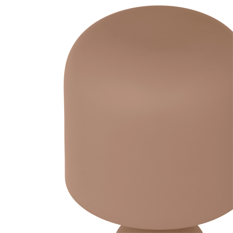Pemberly Row Contemporary Accent Terracotta Metal Table Lamp